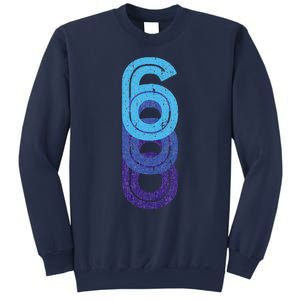 6 Lucky Number 6th Year Birthday Age Sports Team Sweatshirt