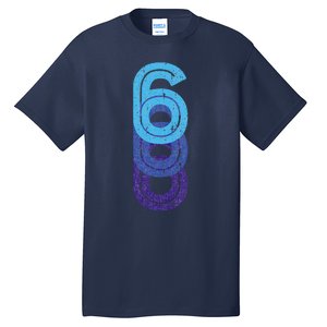 6 Lucky Number 6th Year Birthday Age Sports Team Tall T-Shirt