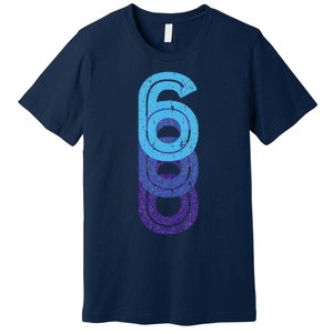 6 Lucky Number 6th Year Birthday Age Sports Team Premium T-Shirt