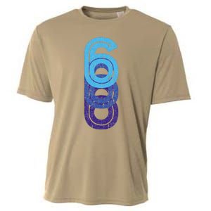 6 Lucky Number 6th Year Birthday Age Sports Team Cooling Performance Crew T-Shirt