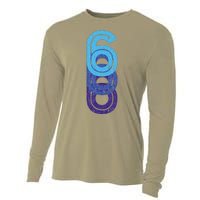 6 Lucky Number 6th Year Birthday Age Sports Team Cooling Performance Long Sleeve Crew