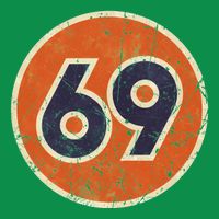 69 Oil Vintage Station Race Number Womens T-Shirt