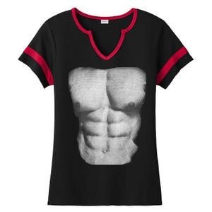 6 Pack Abs Ladies Halftime Notch Neck Tee