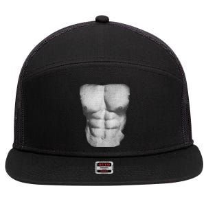 6 Pack Abs 7 Panel Mesh Trucker Snapback Hat