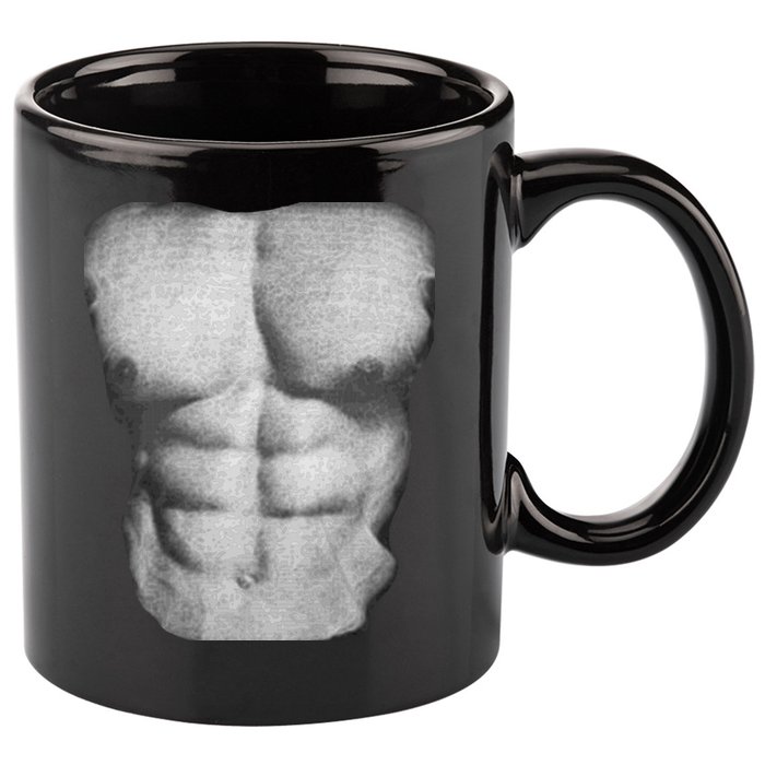 6 Pack Abs 11oz C Handle Ceramic Mug