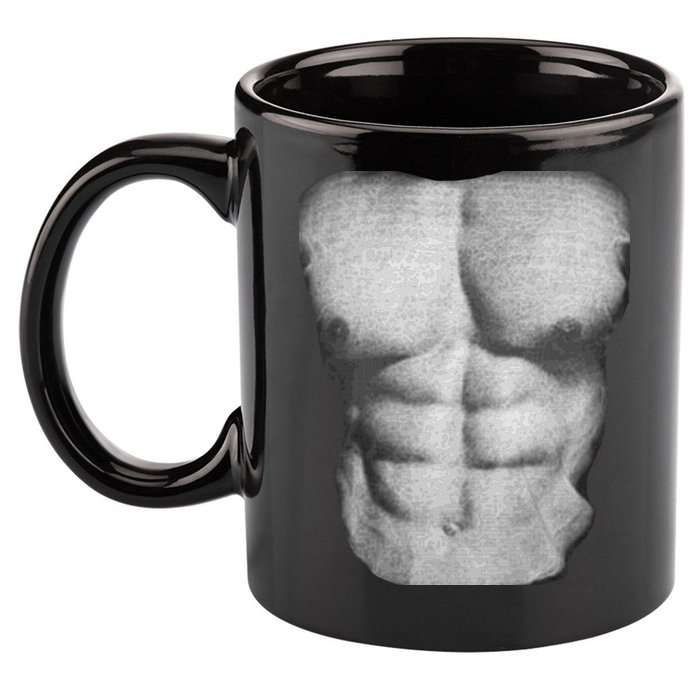 6 Pack Abs 11oz C Handle Ceramic Mug