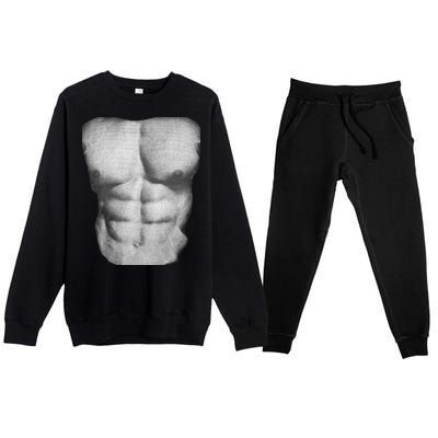 6 Pack Abs Premium Crewneck Sweatsuit Set