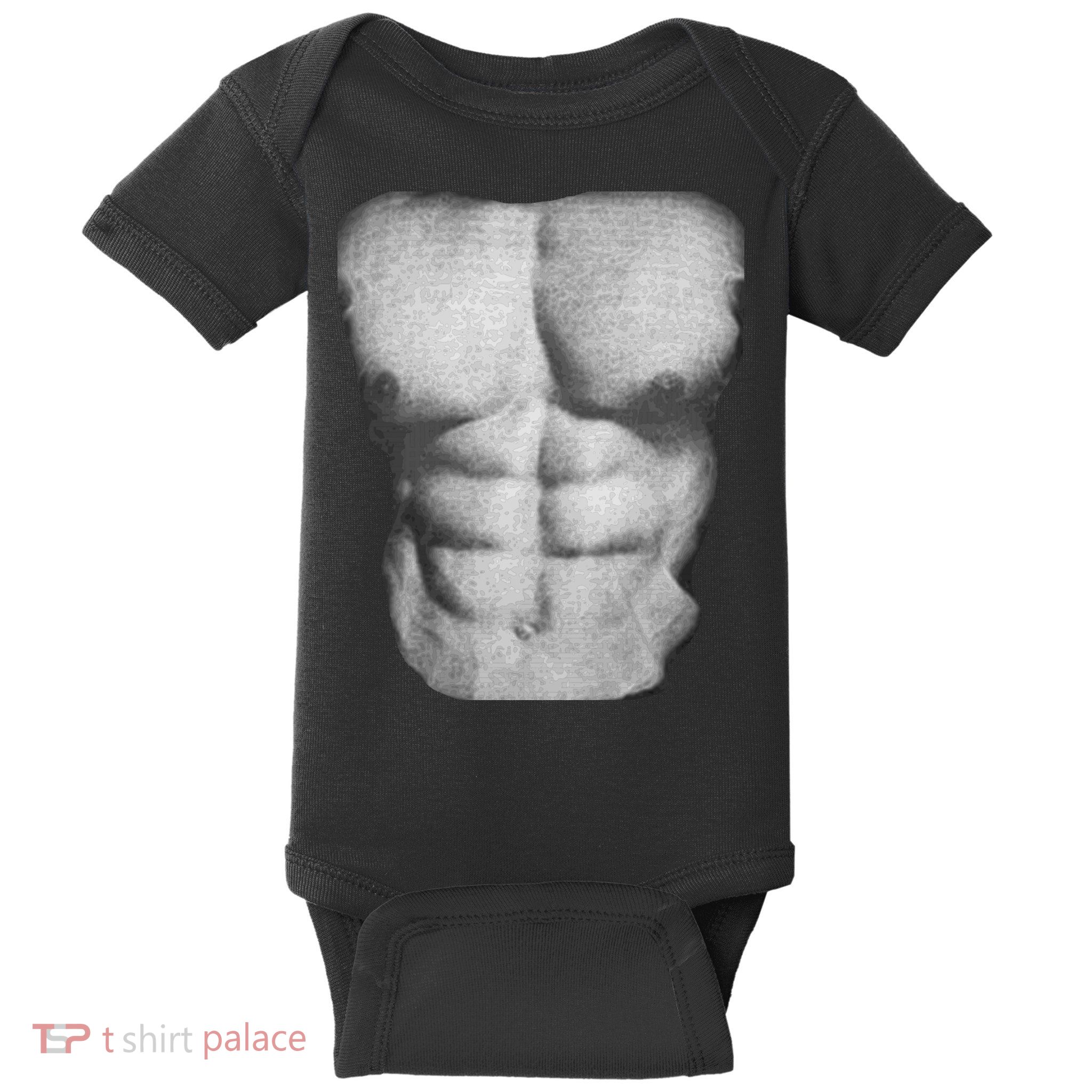 6 Pack Abs Baby Bodysuit