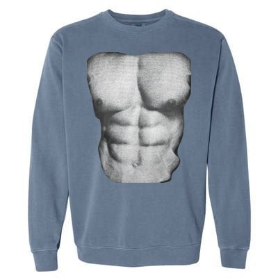 6 Pack Abs Garment-Dyed Sweatshirt