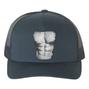 6 Pack Abs Yupoong Adult 5-Panel Trucker Hat