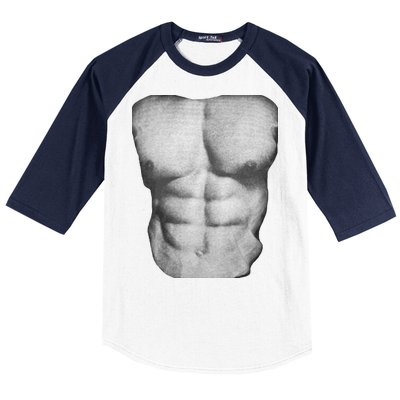 6 Pack Abs Baseball Sleeve Shirt