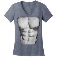 6 Pack Abs Women's V-Neck T-Shirt