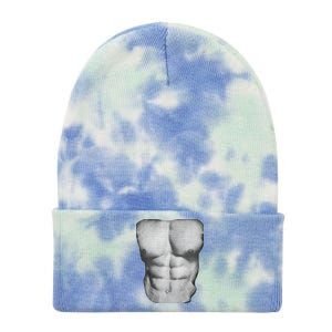 6 Pack Abs Tie Dye 12in Knit Beanie