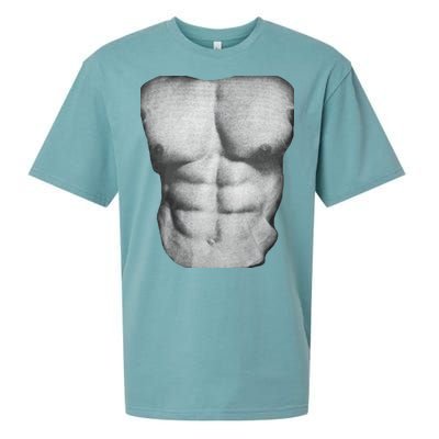 6 Pack Abs Sueded Cloud Jersey T-Shirt