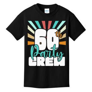 60th Party Crew Birthday Squad Funny 60 Year Old Birthday Kids T-Shirt