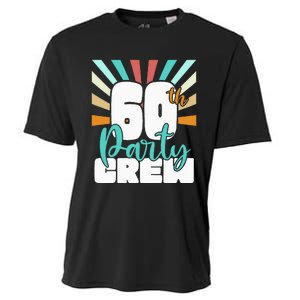 60th Party Crew Birthday Squad Funny 60 Year Old Birthday Cooling Performance Crew T-Shirt