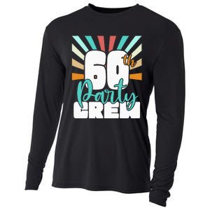 60th Party Crew Birthday Squad Funny 60 Year Old Birthday Cooling Performance Long Sleeve Crew