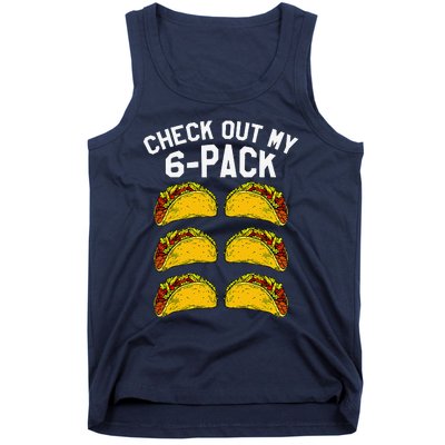 6 Pack Fitness Taco Funny Mexican Gym Top For Taco Lovers Tank Top