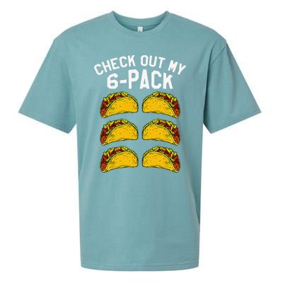 6 Pack Fitness Taco Funny Mexican Gym Top For Taco Lovers Sueded Cloud Jersey T-Shirt