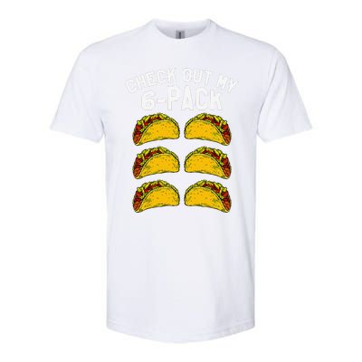 6 Pack Fitness Taco Funny Mexican Gym Top For Taco Lovers Softstyle CVC T-Shirt