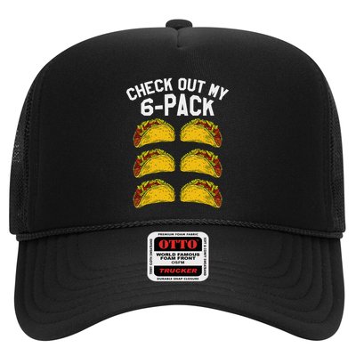 6 Pack Fitness Taco Funny Mexican Gym Top For Taco Lovers Trucker Hat