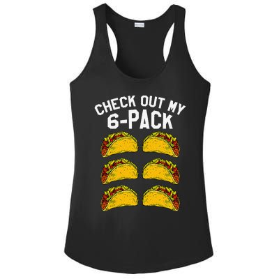 6 Pack Fitness Taco Funny Mexican Gym Top For Taco Lovers Ladies PosiCharge Competitor Racerback Tank