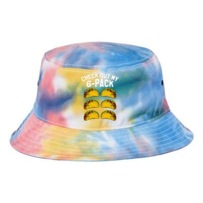 6 Pack Fitness Taco Funny Mexican Gym Top for Taco Lovers Tie Dye Newport Bucket Hat