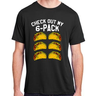 6 Pack Fitness Taco Funny Mexican Gym Top for Taco Lovers Adult ChromaSoft Performance T-Shirt