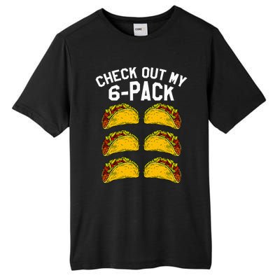 6 Pack Fitness Taco Funny Mexican Gym Top for Taco Lovers Tall Fusion ChromaSoft Performance T-Shirt