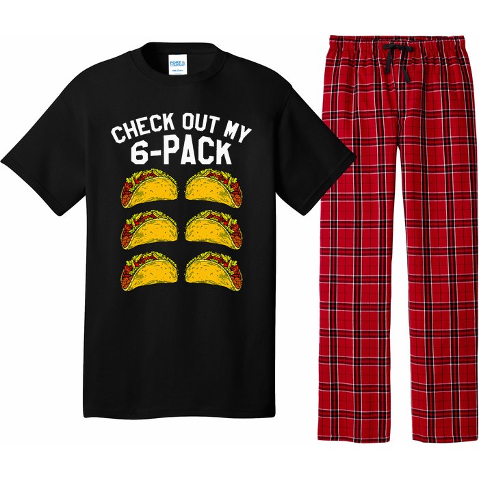 6 Pack Fitness Taco Funny Mexican Gym Top for Taco Lovers Pajama Set