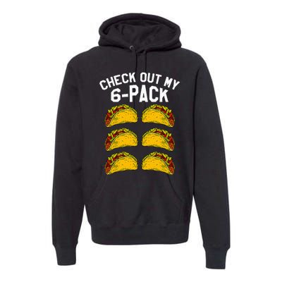 6 Pack Fitness Taco Funny Mexican Gym Top for Taco Lovers Premium Hoodie