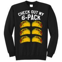 6 Pack Fitness Taco Funny Mexican Gym Top for Taco Lovers Tall Sweatshirt