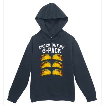 6 Pack Fitness Taco Funny Mexican Gym Top for Taco Lovers Urban Pullover Hoodie