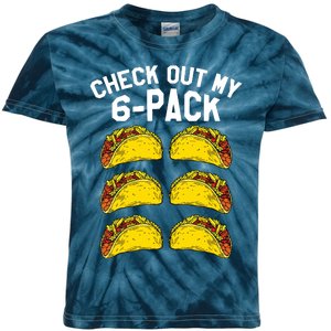 6 Pack Fitness Taco Funny Mexican Gym Top For Taco Lovers Kids Tie-Dye T-Shirt