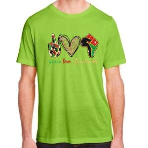 6mx Peace Love Juneteenth Of June 19 1865 African American Cute Gift Adult ChromaSoft Performance T-Shirt