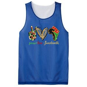 6mx Peace Love Juneteenth Of June 19 1865 African American Cute Gift Mesh Reversible Basketball Jersey Tank