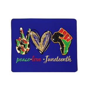 6mx Peace Love Juneteenth Of June 19 1865 African American Cute Gift Mousepad