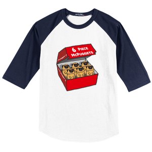 6 Piece Mcpuggets IM Puggin It Baseball Sleeve Shirt