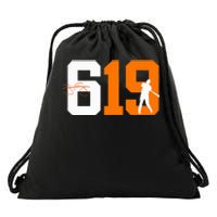 619 San Diego California Area Code Vintage 1998 Tg Inspired Drawstring Bag