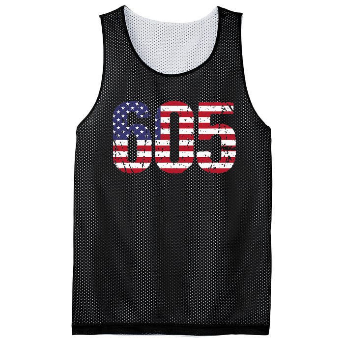 605 South Dakota Area Code Mesh Reversible Basketball Jersey Tank