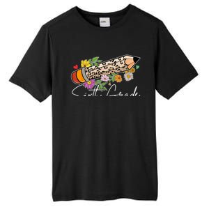 6Th Sixth Grade Leopard Pencil Back To School Teachers Meaningful Gift Tall Fusion ChromaSoft Performance T-Shirt