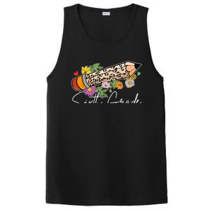 6Th Sixth Grade Leopard Pencil Back To School Teachers Meaningful Gift PosiCharge Competitor Tank