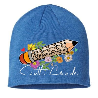 6Th Sixth Grade Leopard Pencil Back To School Teachers Meaningful Gift Sustainable Beanie