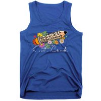 6Th Sixth Grade Leopard Pencil Back To School Teachers Meaningful Gift Tank Top