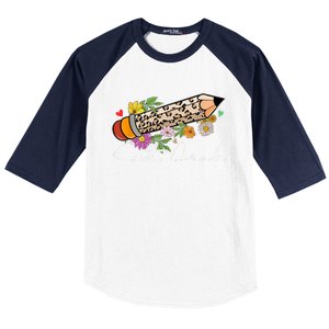 6Th Sixth Grade Leopard Pencil Back To School Teachers Meaningful Gift Baseball Sleeve Shirt