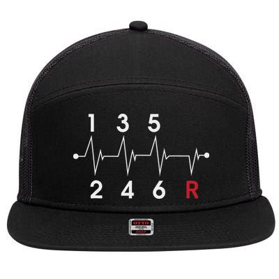 6 Speeds Gear Shift Manual Transmission Funny Car Race Gift 7 Panel Mesh Trucker Snapback Hat