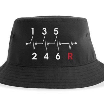 6 Speeds Gear Shift Manual Transmission Funny Car Race Gift Sustainable Bucket Hat