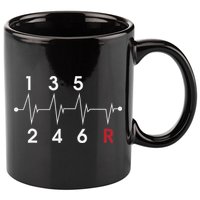6 Speeds Gear Shift Manual Transmission Funny Car Race Gift 11oz C Handle Ceramic Mug
