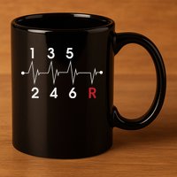6 Speeds Gear Shift Manual Transmission Funny Car Race Gift 11oz C Handle Ceramic Mug