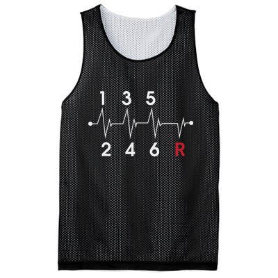 6 Speeds Gear Shift Manual Transmission Funny Car Race Gift Mesh Reversible Basketball Jersey Tank